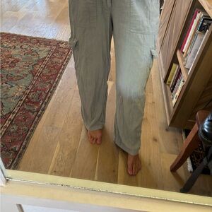 Hollister linen Cargo Pants - Light Gray